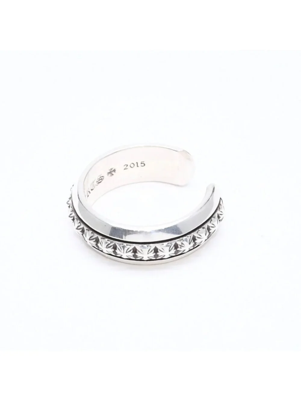 Chrome Hearts CH Plus Pyramid Open Band CH Ring